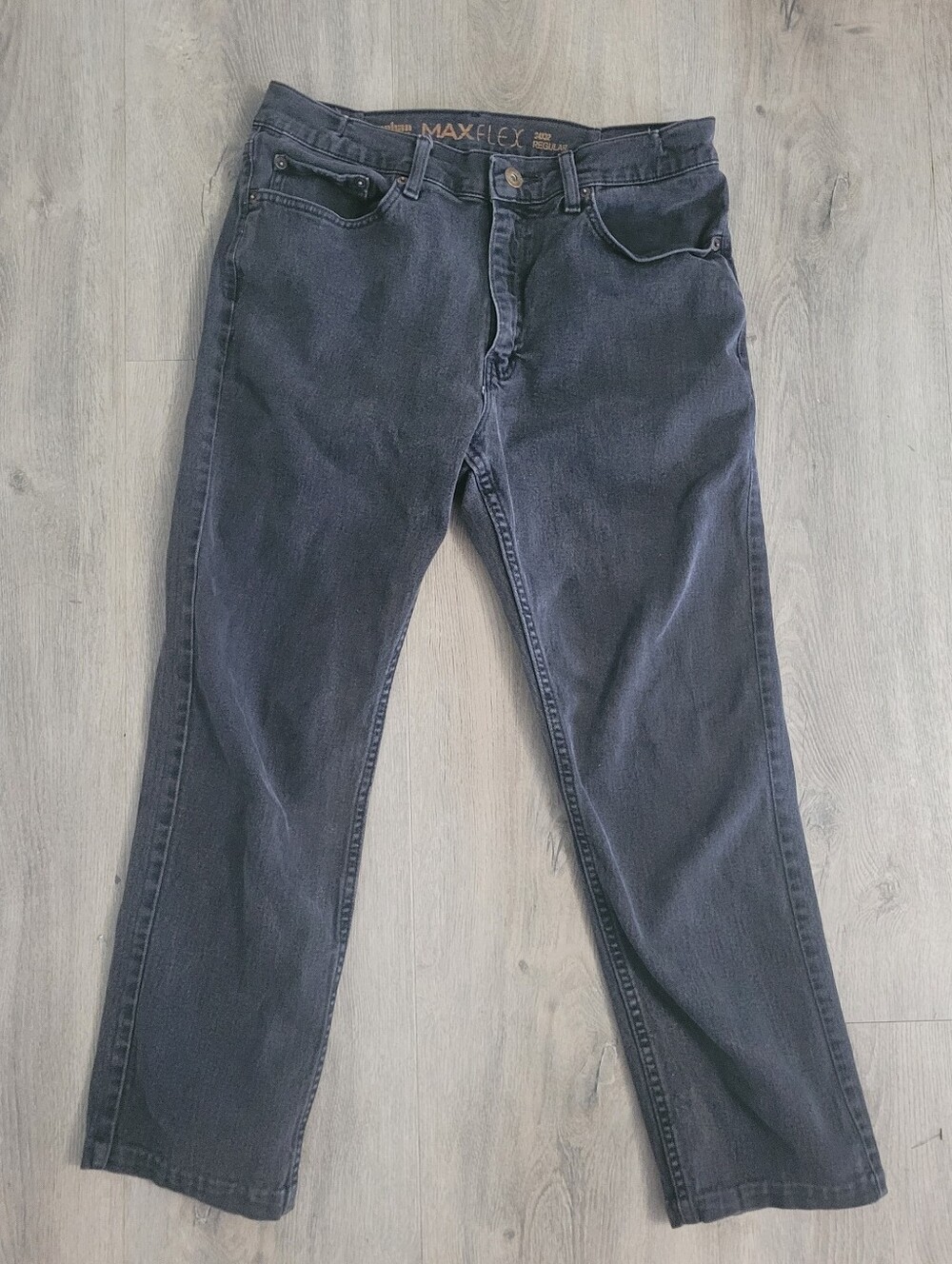 urban pipeline max flex 34x32 regular gray washed y2k straight leg Men's strech